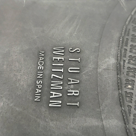 Stuart Weitzman Sandal 10.5M Navy Braided Toe Loop Slide Slip On - Picture 7 of 9